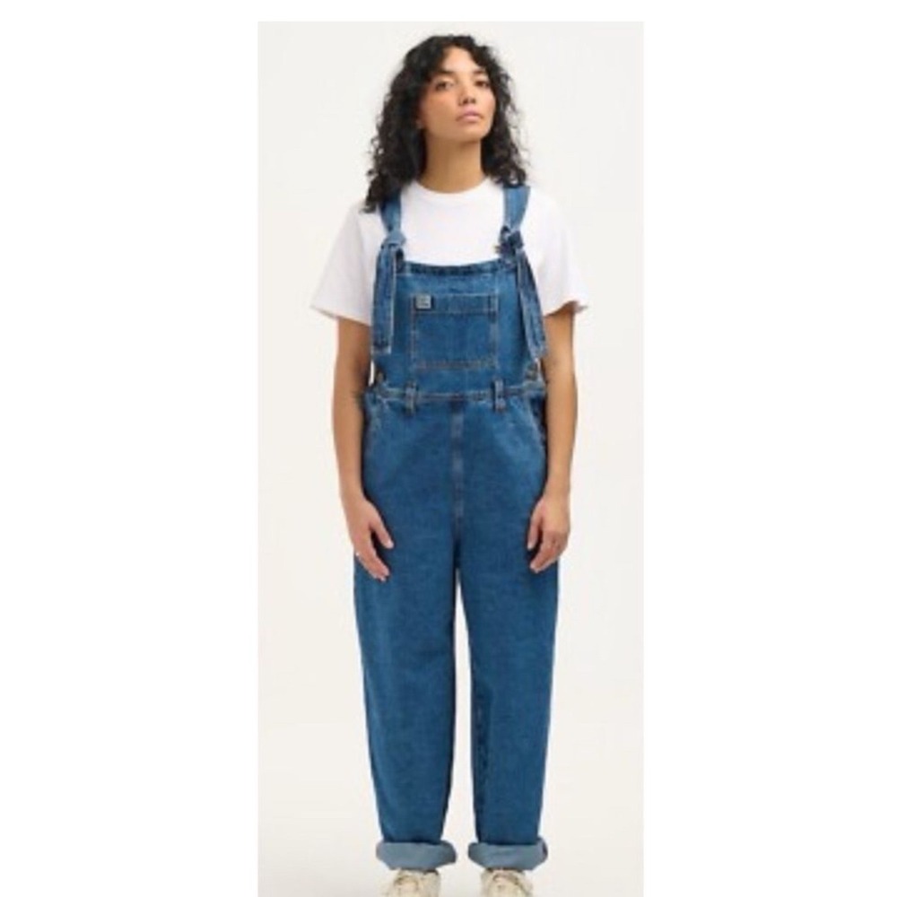 Lucy & Yak Medium Blue Denim Overalls